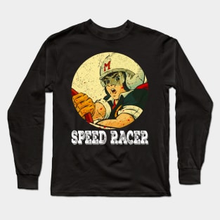 Graphic Vintage F1 Design Character Long Sleeve T-Shirt